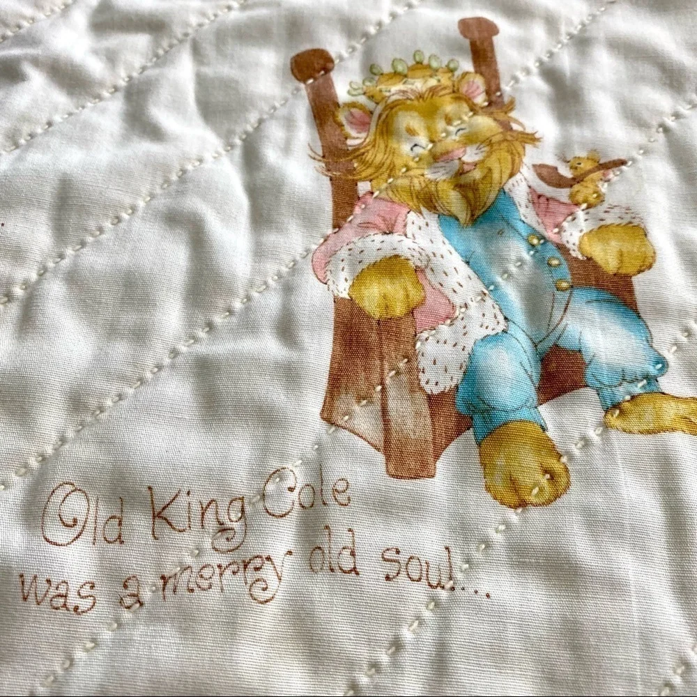 Vintage Handmade Quilted Blanket Twin Size 63x80